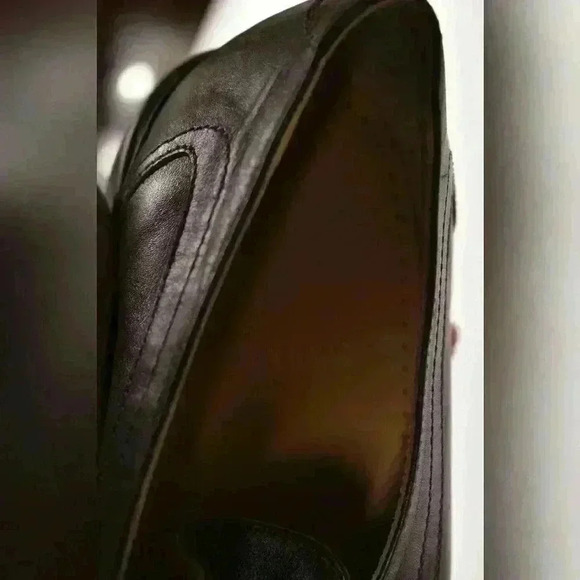 NWOB BALLY BROWN CALFSKIN LEATHER ROGADO SQUARE TOE SLIP ON LOAFERS 10EEE ITALY - Picture 9 of 9